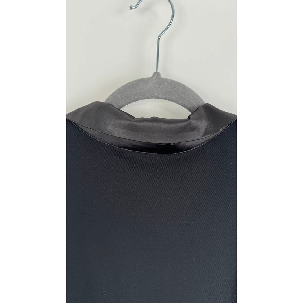 Torrid Womens Mini Tuxedo Dress Plus Size 20 Black Long Sleeve Short Tie Belt - Picture 13 of 13